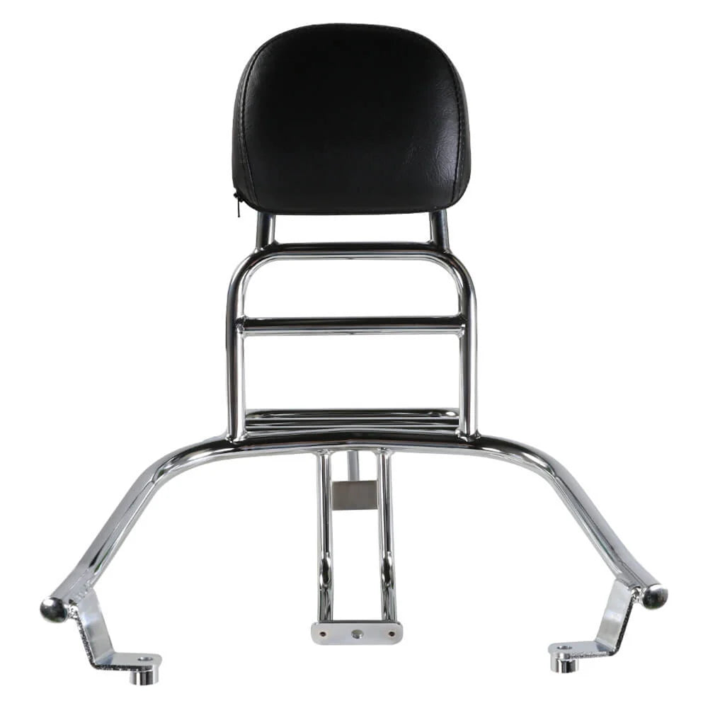 Chrome Back Rack Lance Cali & Havana Classic Chrome Rear Rack w/ Backrest by Prima ...