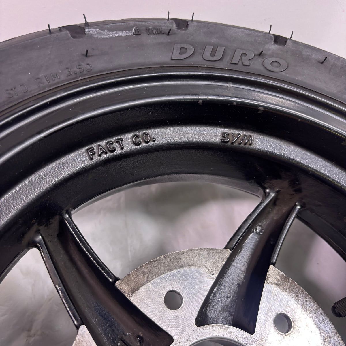 OEM Rear Wheel for Lance 200i Scooters. Cali, Havana, Cabo, PCH Original Black