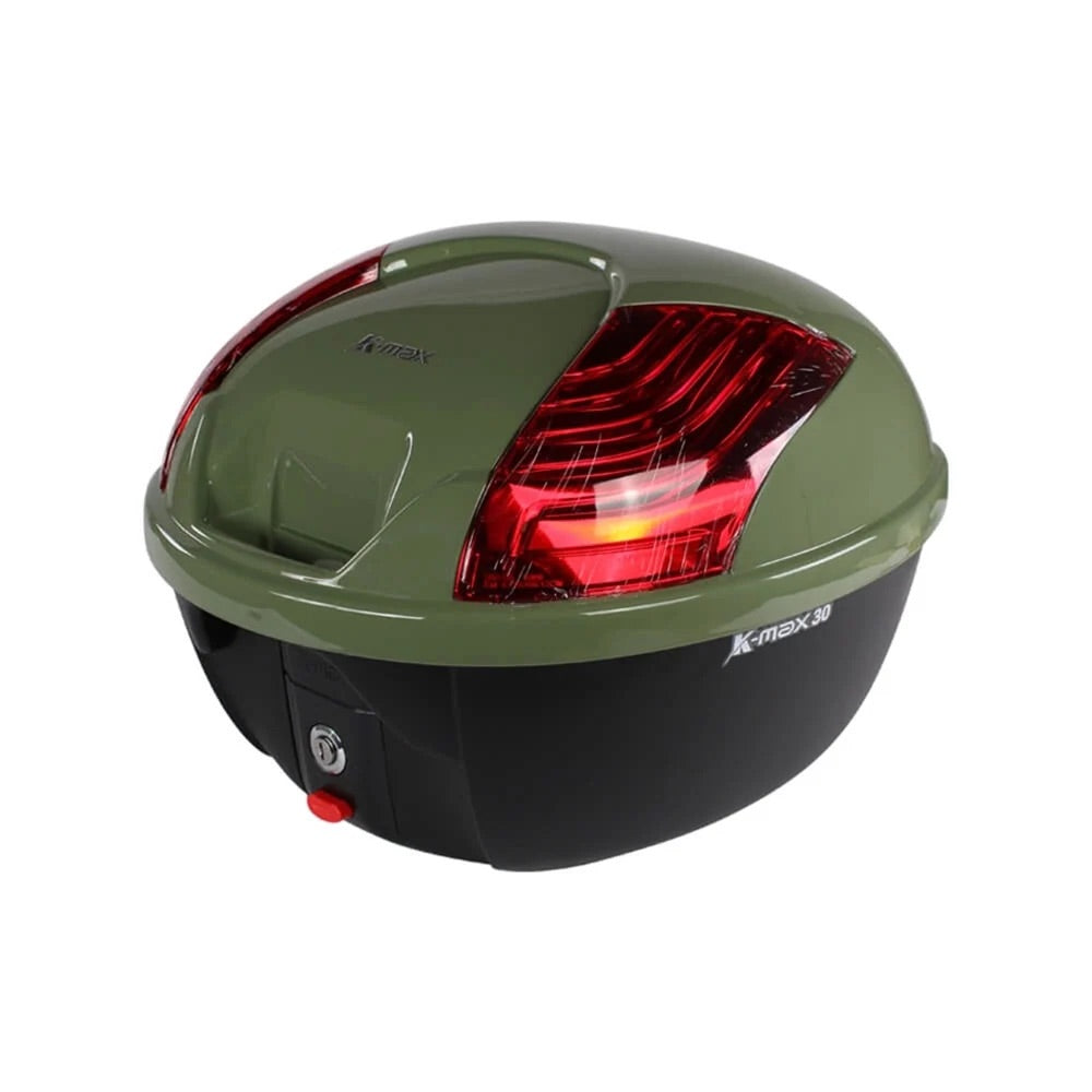 K-Max Top Case Storage Pod, Italian Green 30 Liter Quick Release Scooter