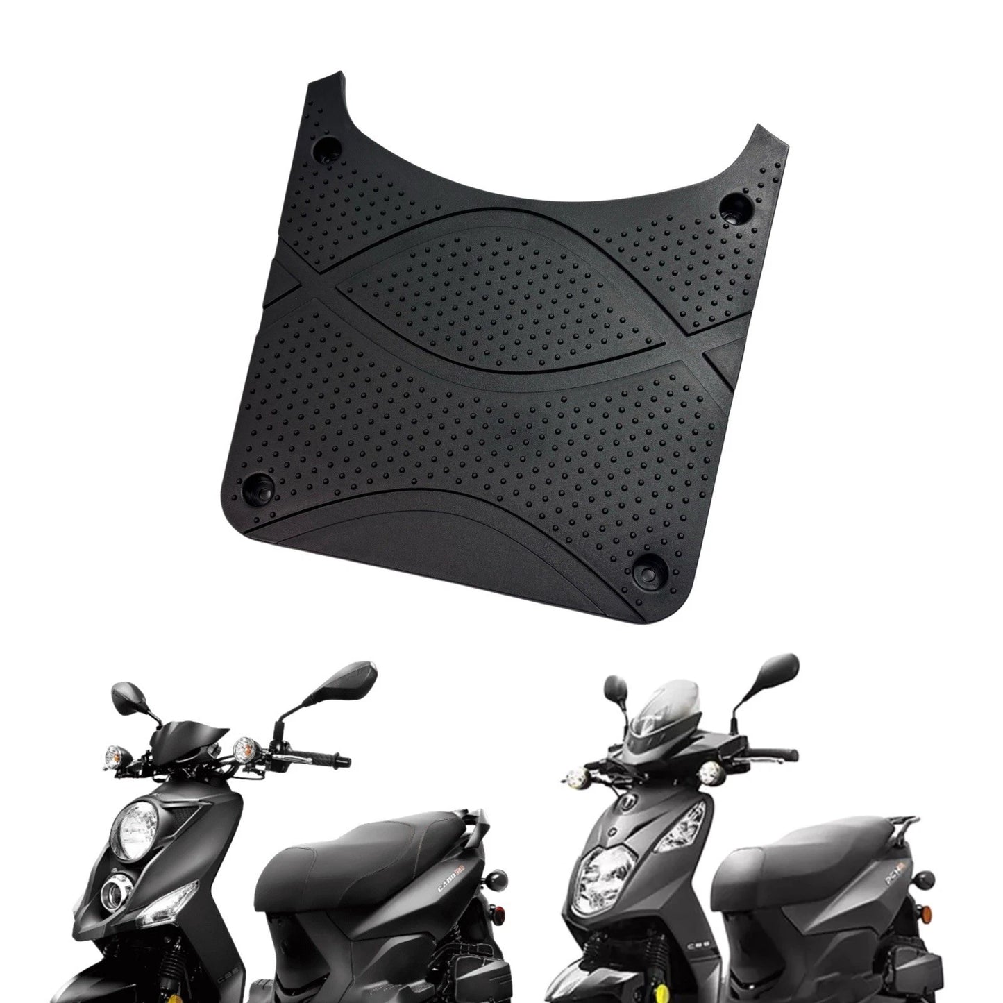 OEM Lance Cabo & PCH Scooter Battery Cover Panel, Black - 50/125/150/200i New