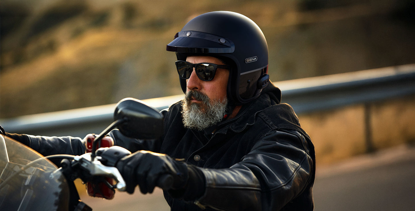 Sena SURGE Open Face Motorcycle Helmet W/mesh 2.0 intercom communication system
