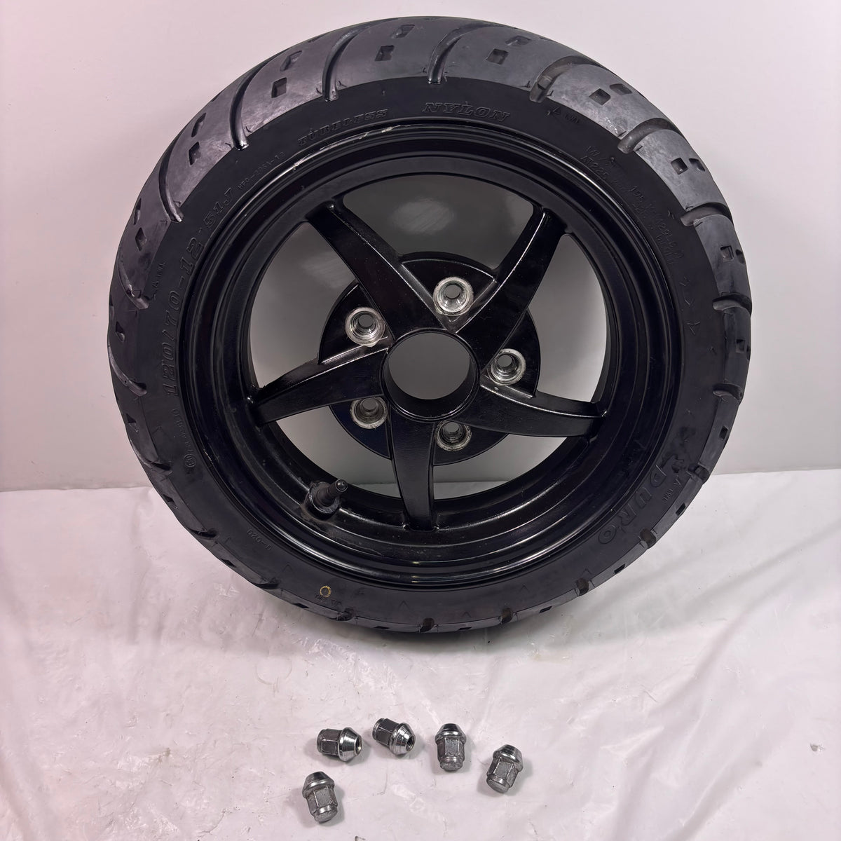 OEM Rear Wheel for Lance 200i Scooters. Cali, Havana, Cabo, PCH Original Black