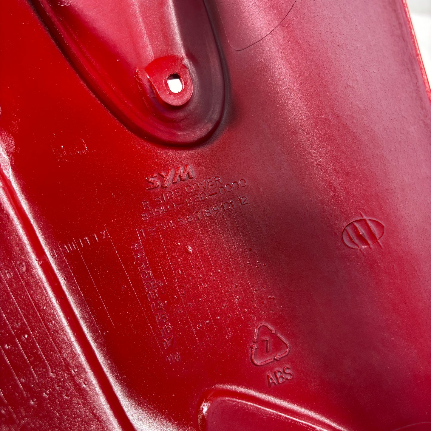 OEM Right Side Cover Body Panel for SYM Wolf Classic 150cc, Red
