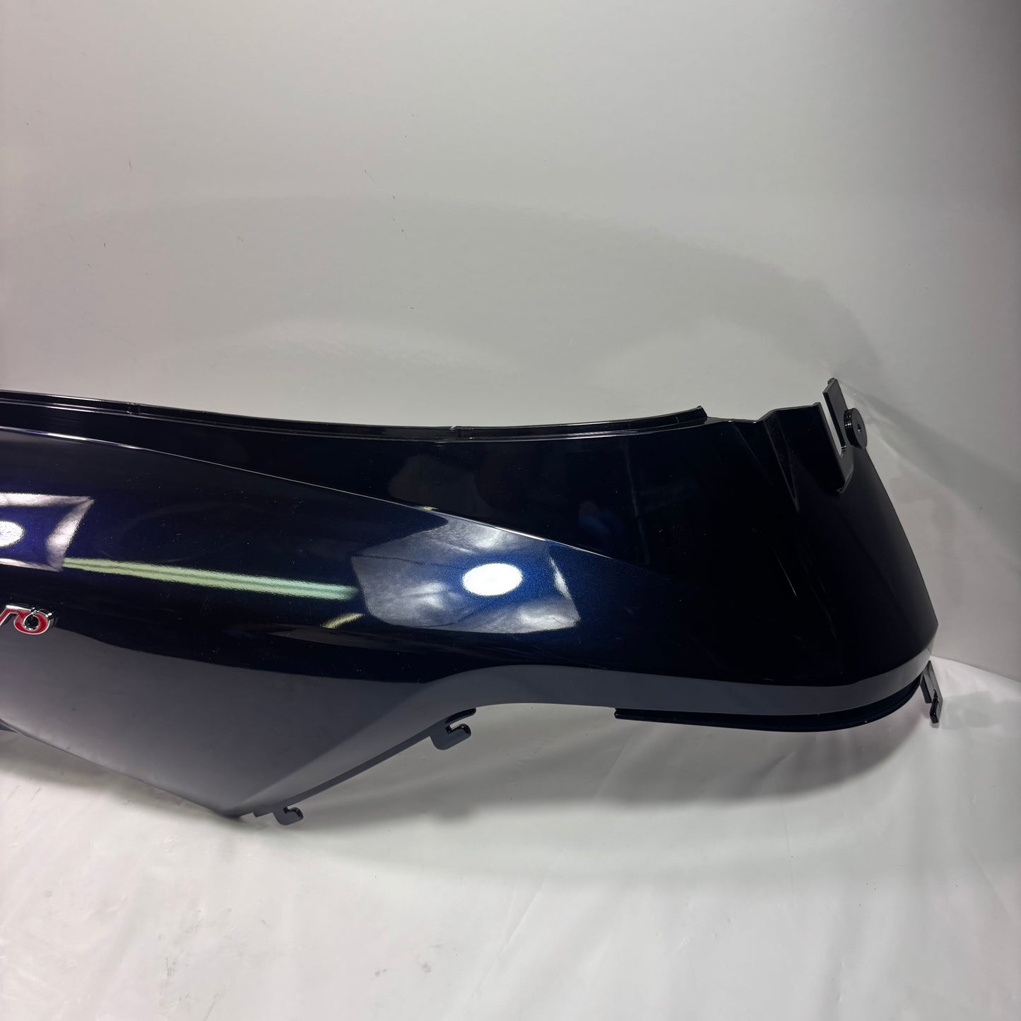OEM SYM HD200 Evo Scooter Right Body Panel w/ Emblem, Deep Blue / Black