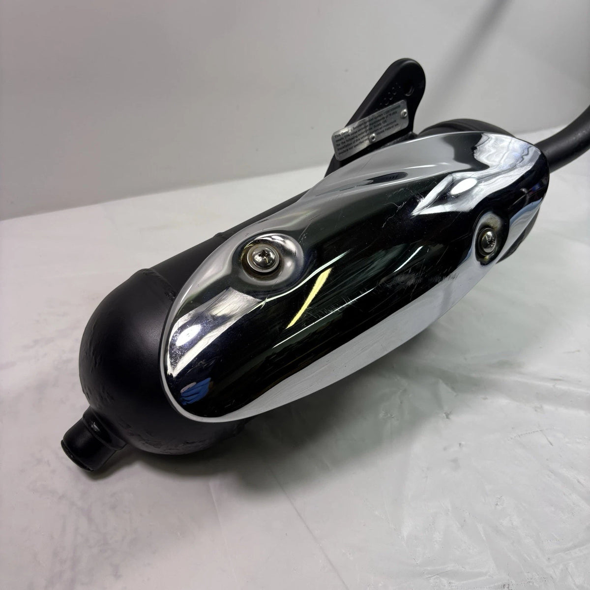OEM Genuine Buddy 125cc Gas Scooter Muffler Assembly, Pre-Owned Black Exhaust Original
