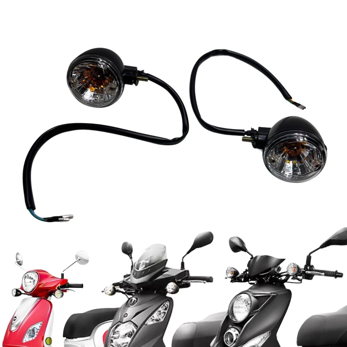 OEM Lance PCH, Cabo, Fiddle iii Front Turn Signals / Winkers Left & Right Pair