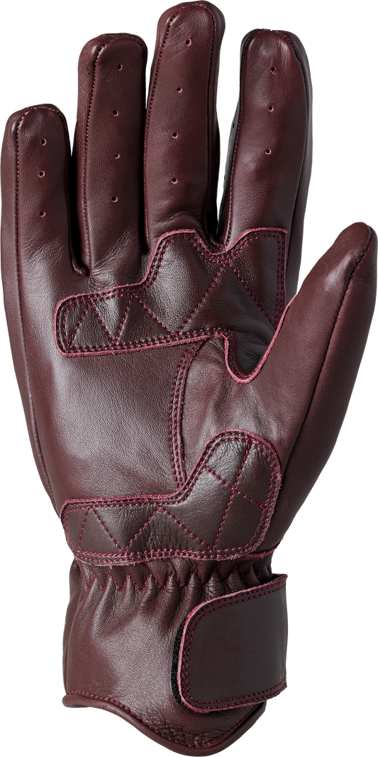 RST IOM TT HILLBERRY 2 CE LEATHER MOTORCYCLE GLOVE, Oxblood