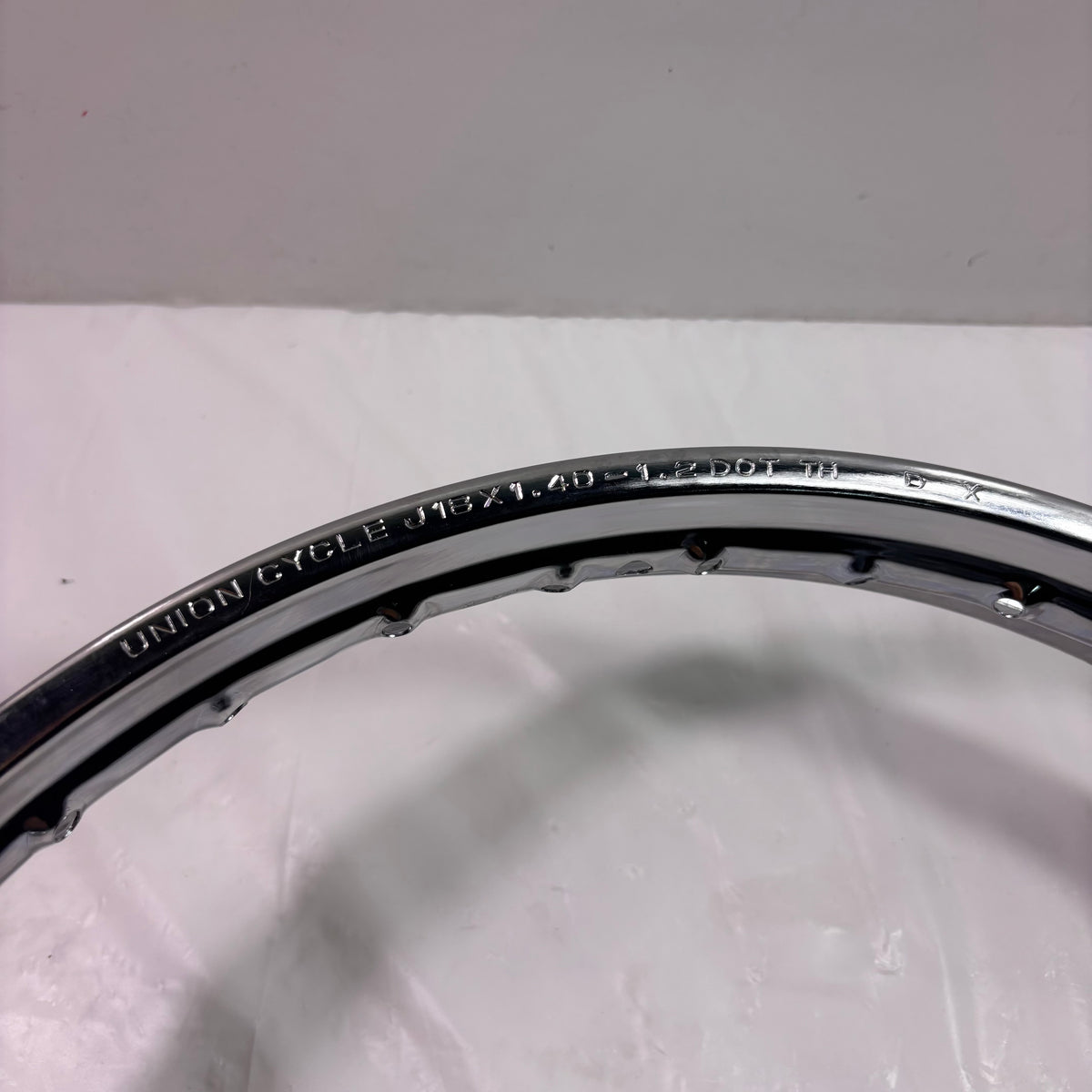 OEM SYM Wolf Classic 150 Motorcycle Front Wheel Rim 250x18 Chrome Original
