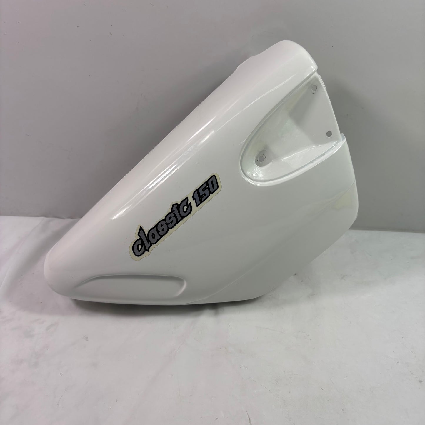 OEM Right Side Body Panel for SYM Wolf Classic 150cc Motorcycle, White