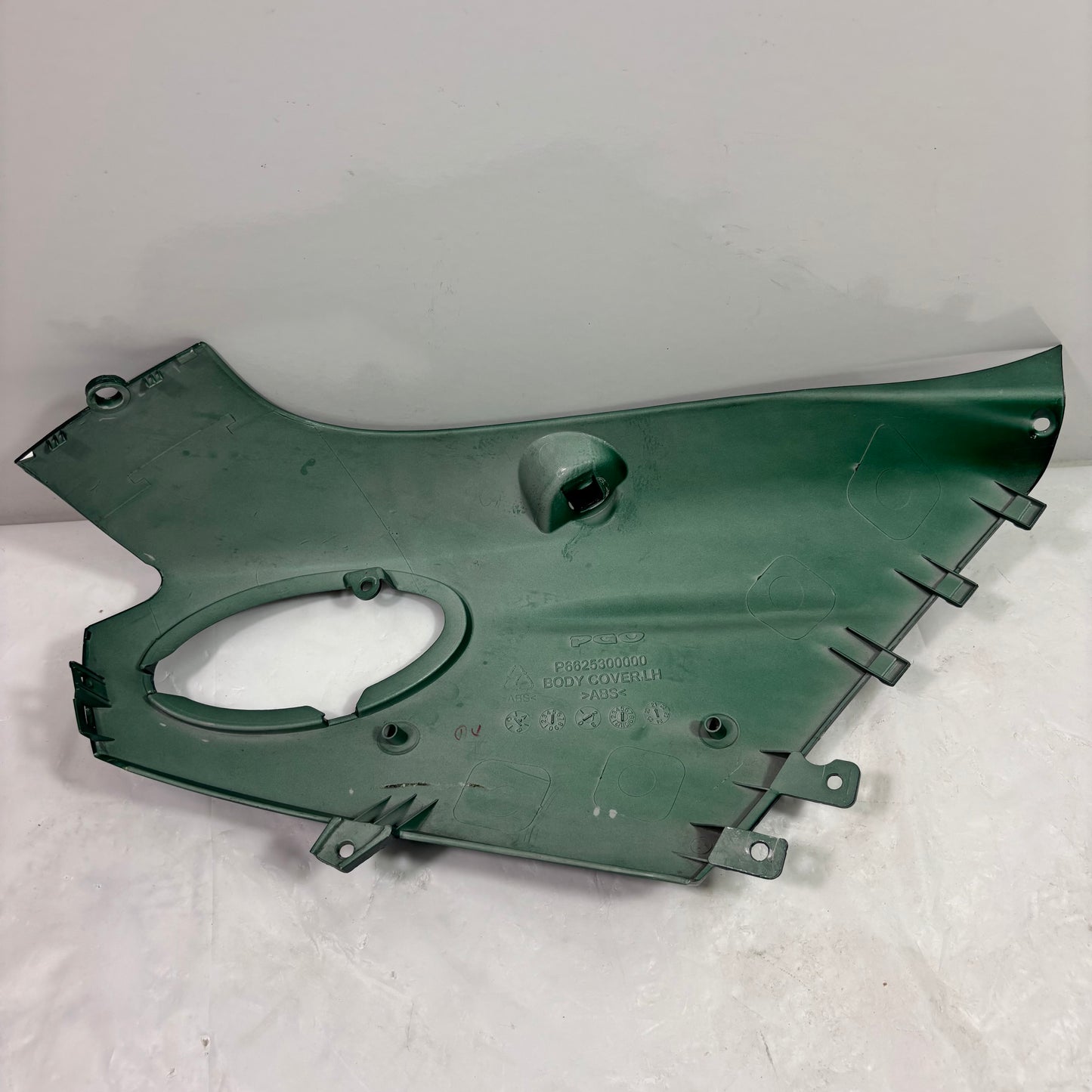 OEM Genuine Buddy 170i British Green Left Body Cover Panel, Original