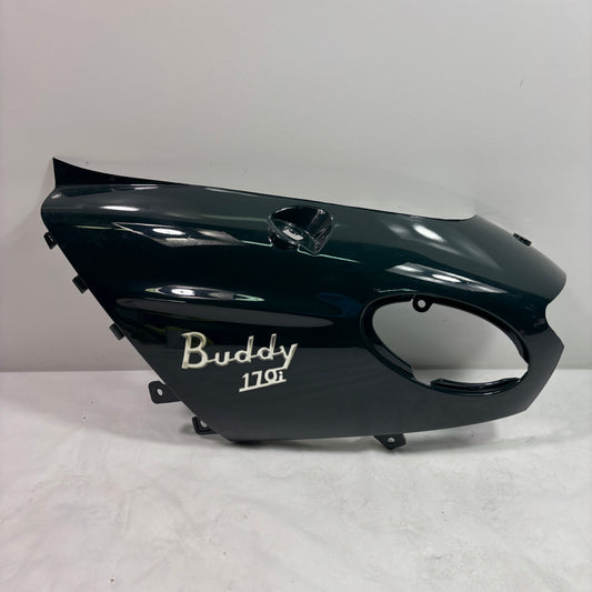 OEM Genuine Buddy 170i British Green Left Body Cover Panel, Original