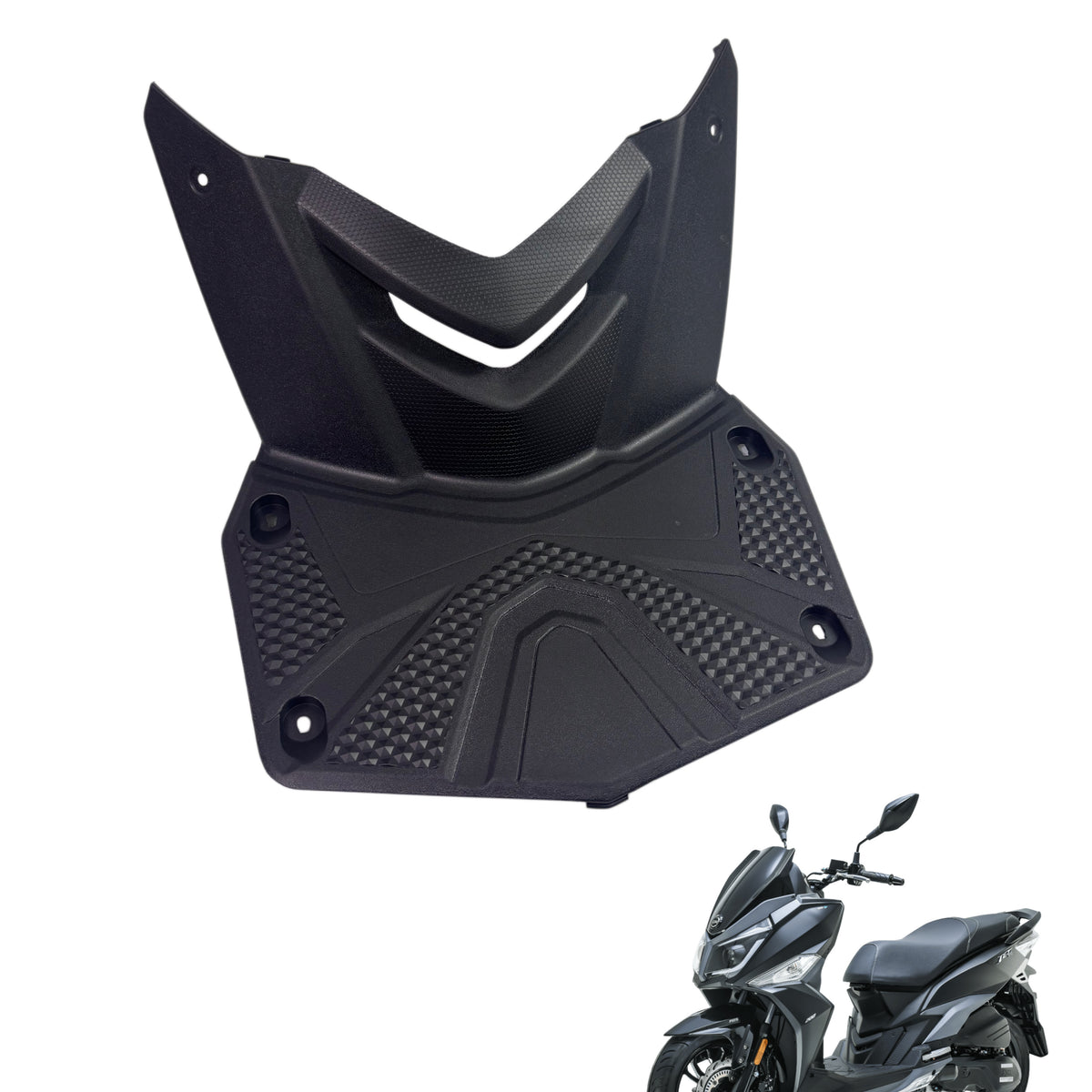 OEM SYM Jet 14 Scooter Battery Cover Panel, Black 50326-X8A-0001