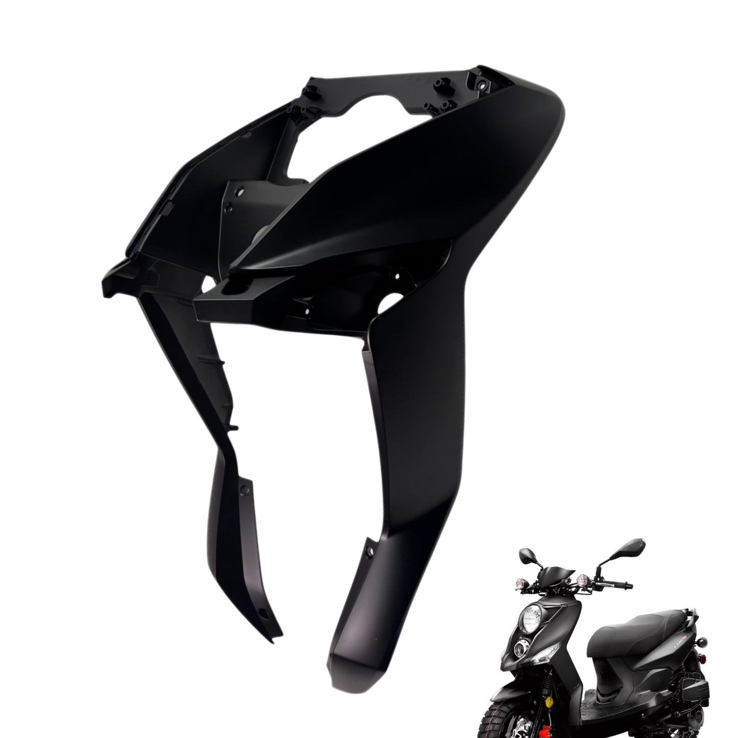 OEM Lance Cabo 200i Scooter Front Panel, Body Cover (Matte Black) New
