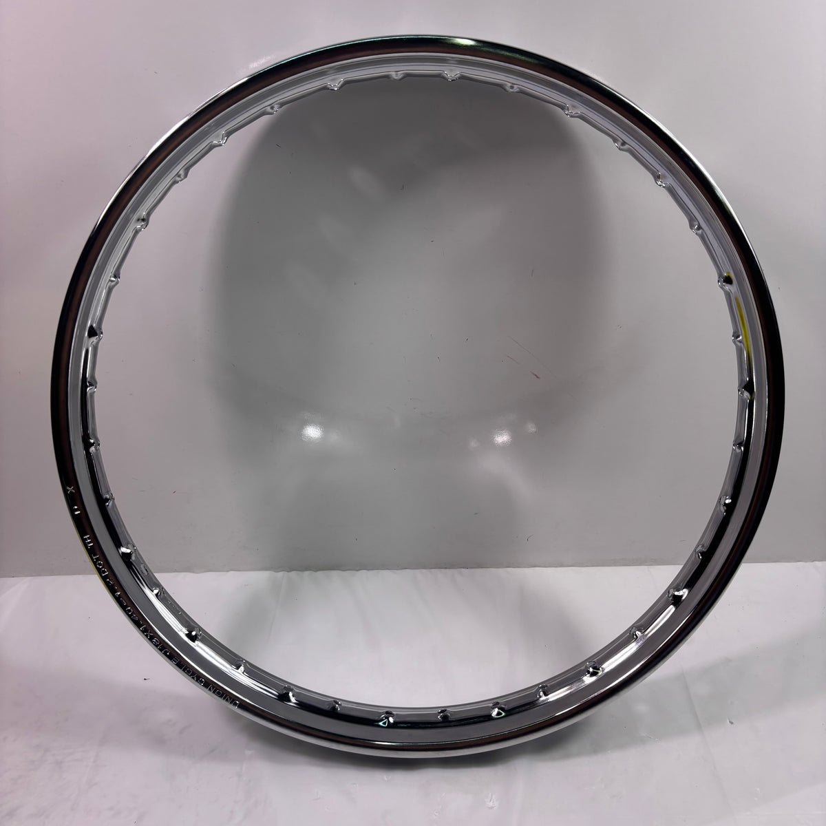 OEM SYM Wolf Classic 150 Motorcycle Front Wheel Rim 250x18 Chrome Original