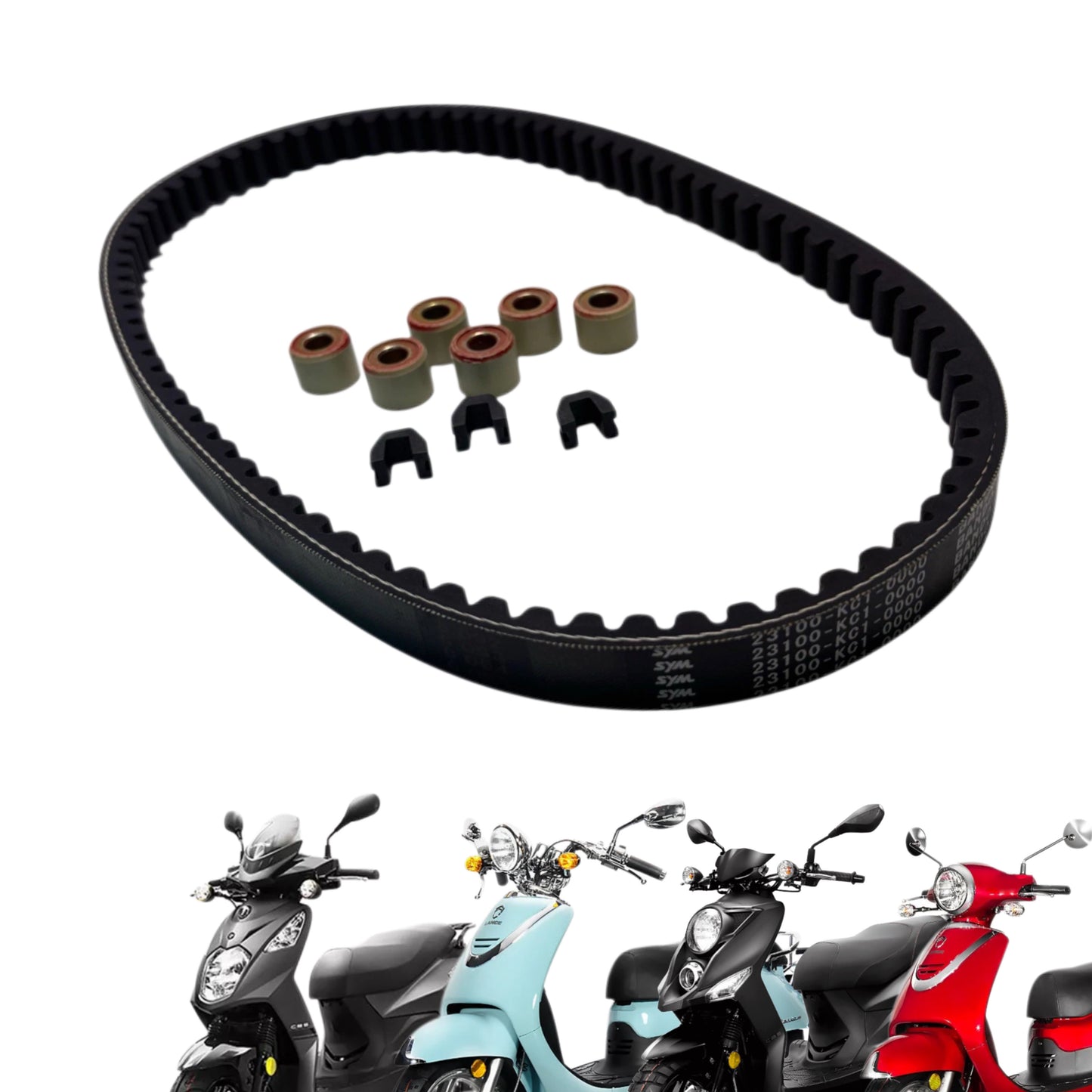 Lance 125cc Scooter Full Service Kit w/ Belt, Filter, Oil, Spark Plug. For Cali, Havana, Cabo, etc