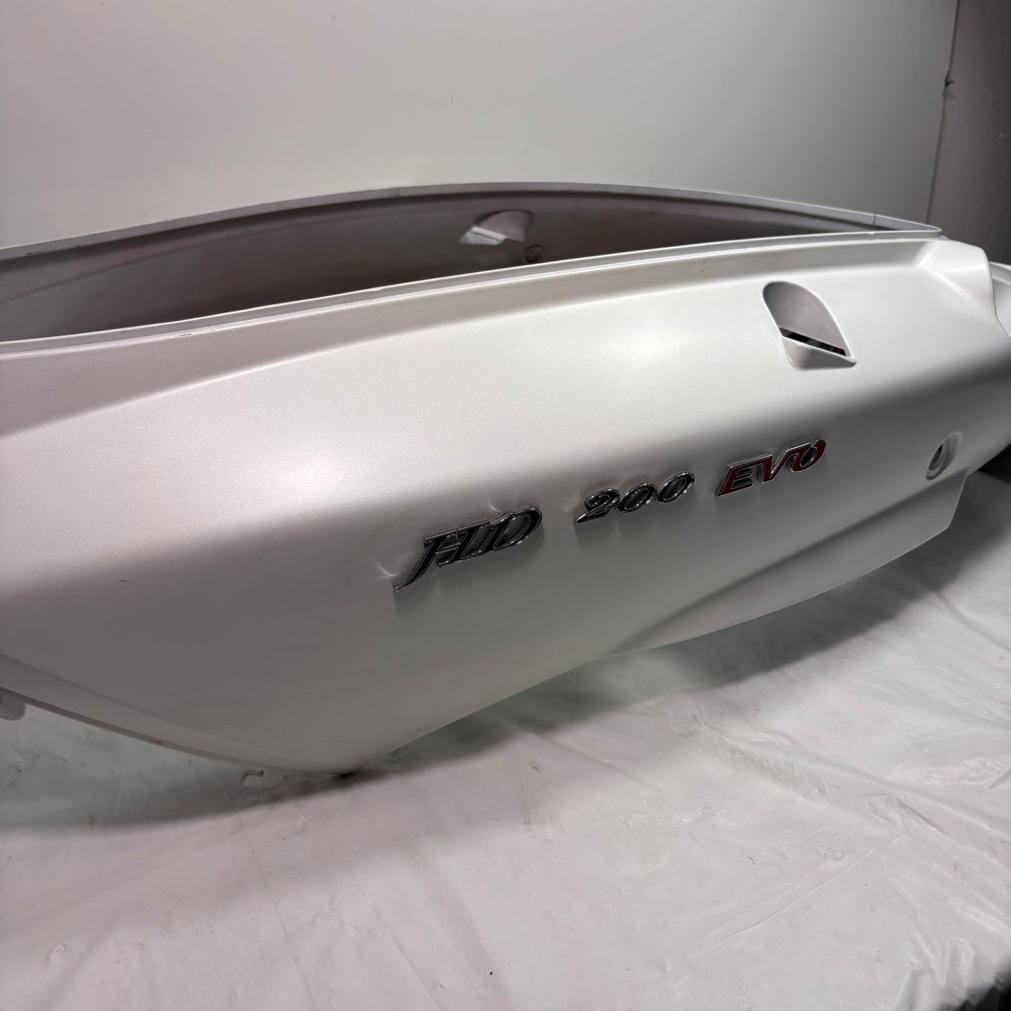 OEM SYM HD200 Evo Scooter Left & Right Body Panel Shell, Tail Light. White