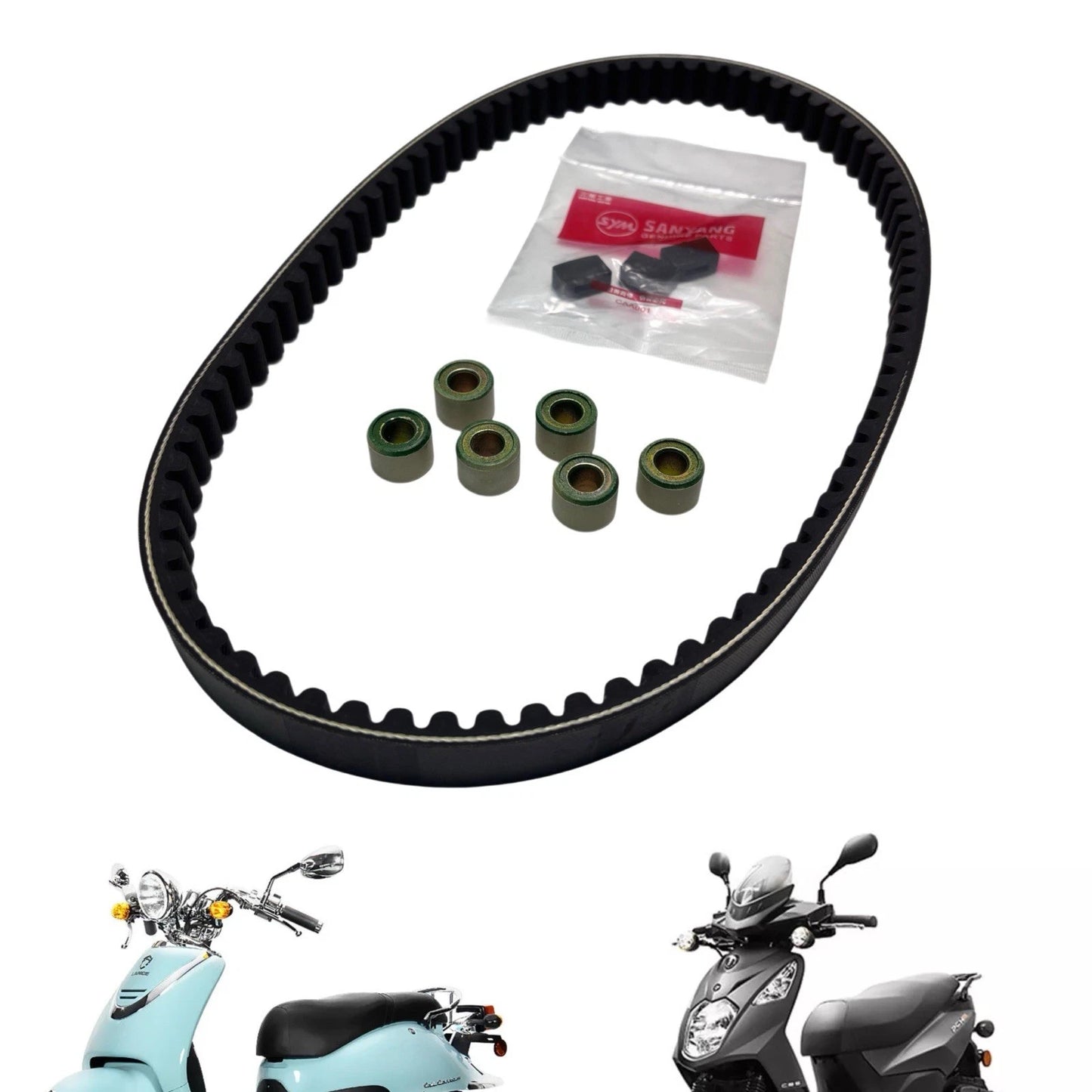 OEM Lance 200i Scooter Drive Belt with Rollers/Guides - Cali, Havana, Cabo, PCH